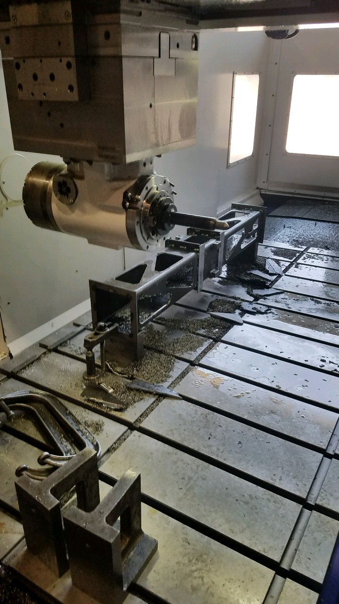 The #Mitsubishi is showing off today. #CNC #Machining #MachineShop