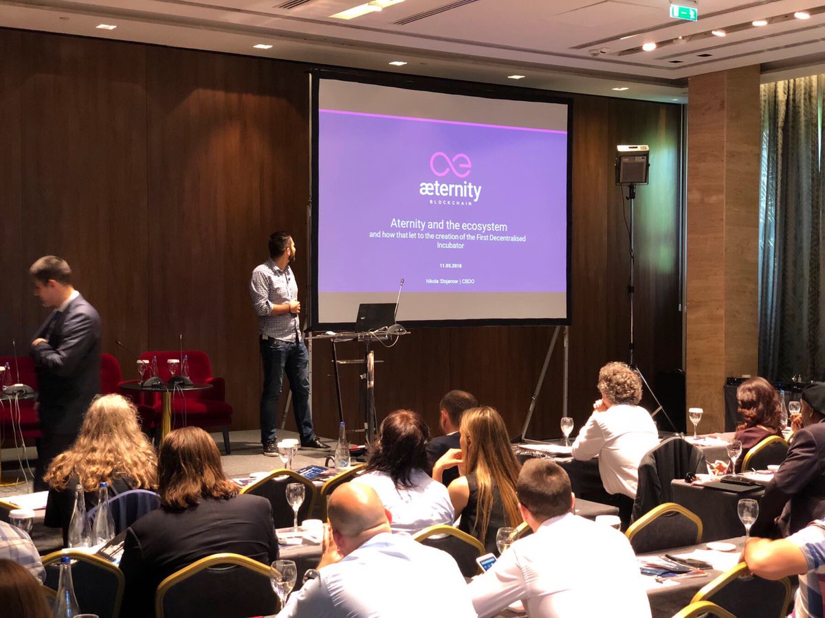 aeventures's tweet photo. Great first day at #cryptokonf2018 👌we are happy to have met such a great audience! Can’t wait for tomorrow @Beler @ae_nikola #aeventures https://t.co/aMd5kZwhB3