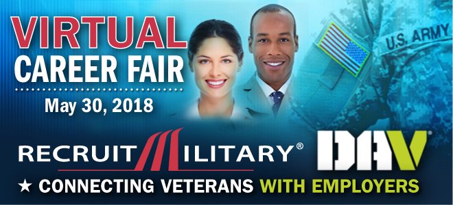 Join us tomorrow for the @RecruitMilitary Virtual Career Fair! We are excited to participate in this new technology! #VeteranFriendly #TMXProjectSERV #SoldierforLife