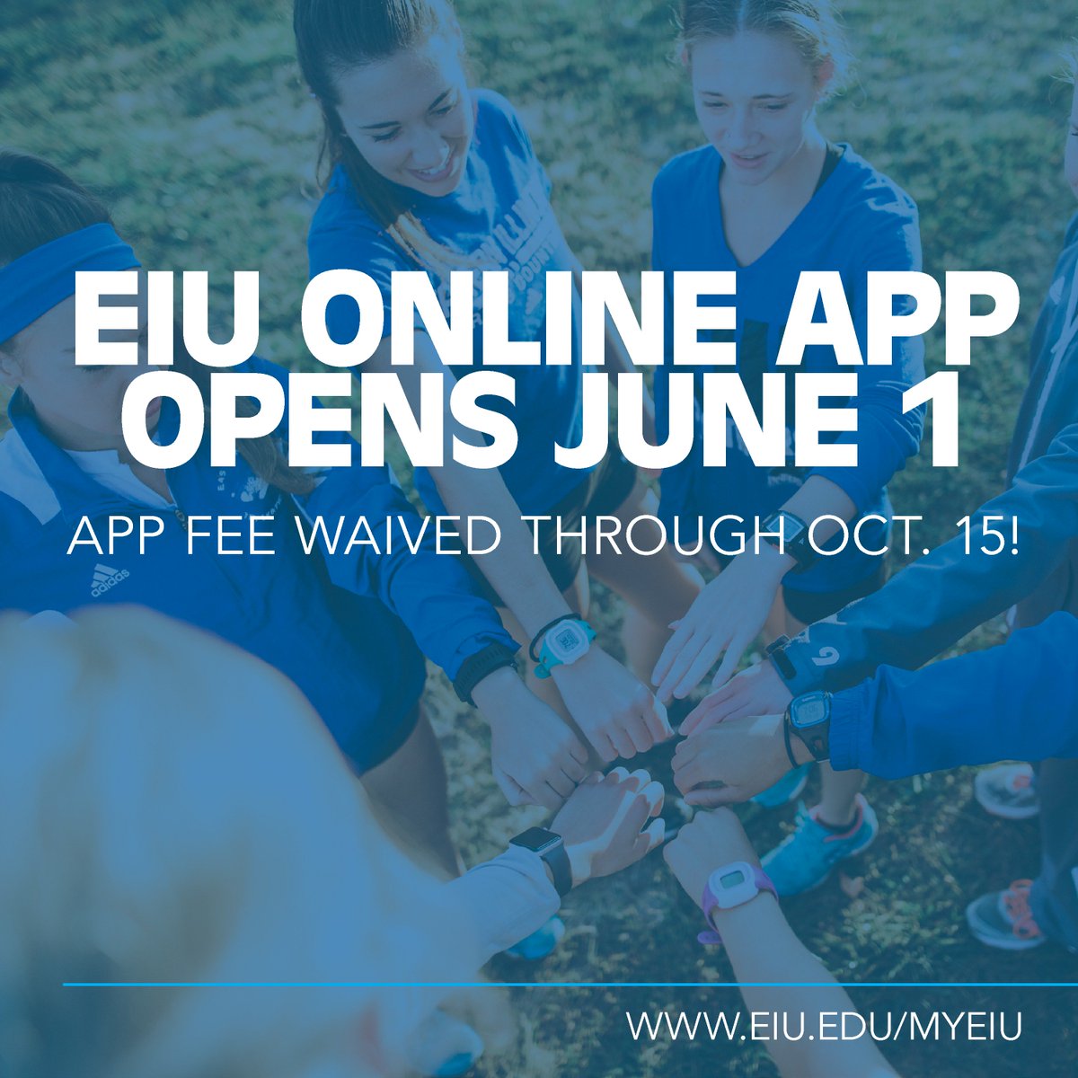 Our online app is open! And if you apply by Oct. 15, you can save $30, when we waive your app fee. (For SU or FA 2019 as a fresh. or undergrad transfer student) Just log into MyEIU and click on "Apply to EIU"! eiu.edu/myeiu