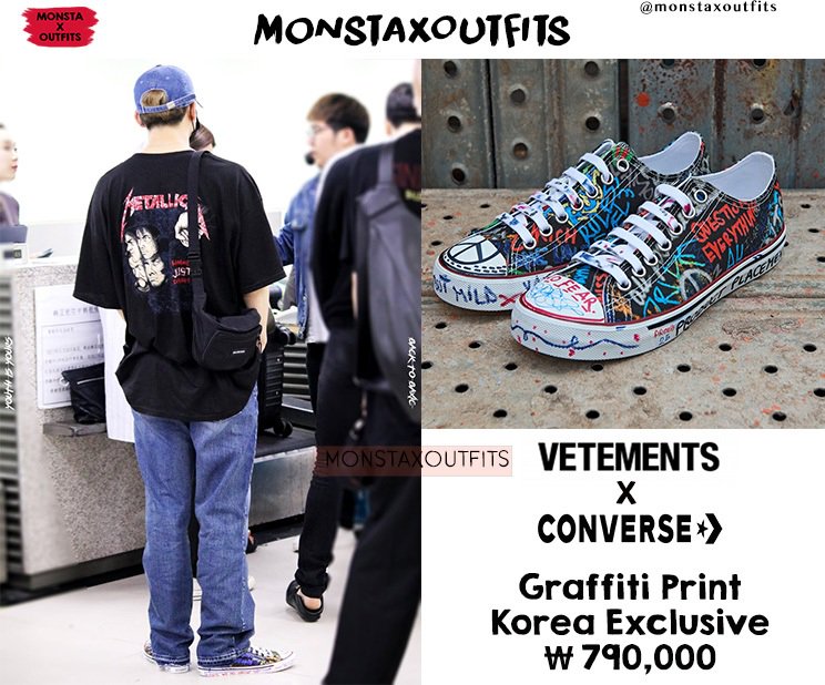 MONSTAXOUTFITS on Twitter: "Jooheon X Vetements X Converse 180516 Gimpo Airport ✈ Japan Limited Only In Korea! © back baxic #몬스타엑스 #MONSTA_X #주헌 #Jooheon #MonstaXOutfits https://t.co/wTzxZafeEu" / Twitter