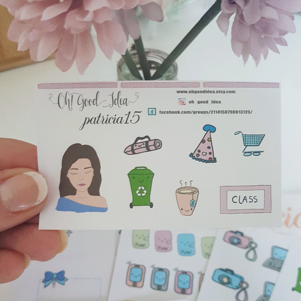 My @oh_good_idea_ freebie arrived today, along with lots of beautiful handrawn stickers. 😍

You can now use 'PATRICIA15' at the checkout for 15% off your order and don't forget to mention my name, to get my freebie too! 💕 #planneraddict #plannerstickers