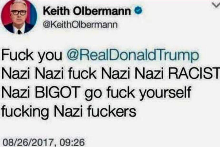ABC just hired Keith Olbermann, this is one of his tweets