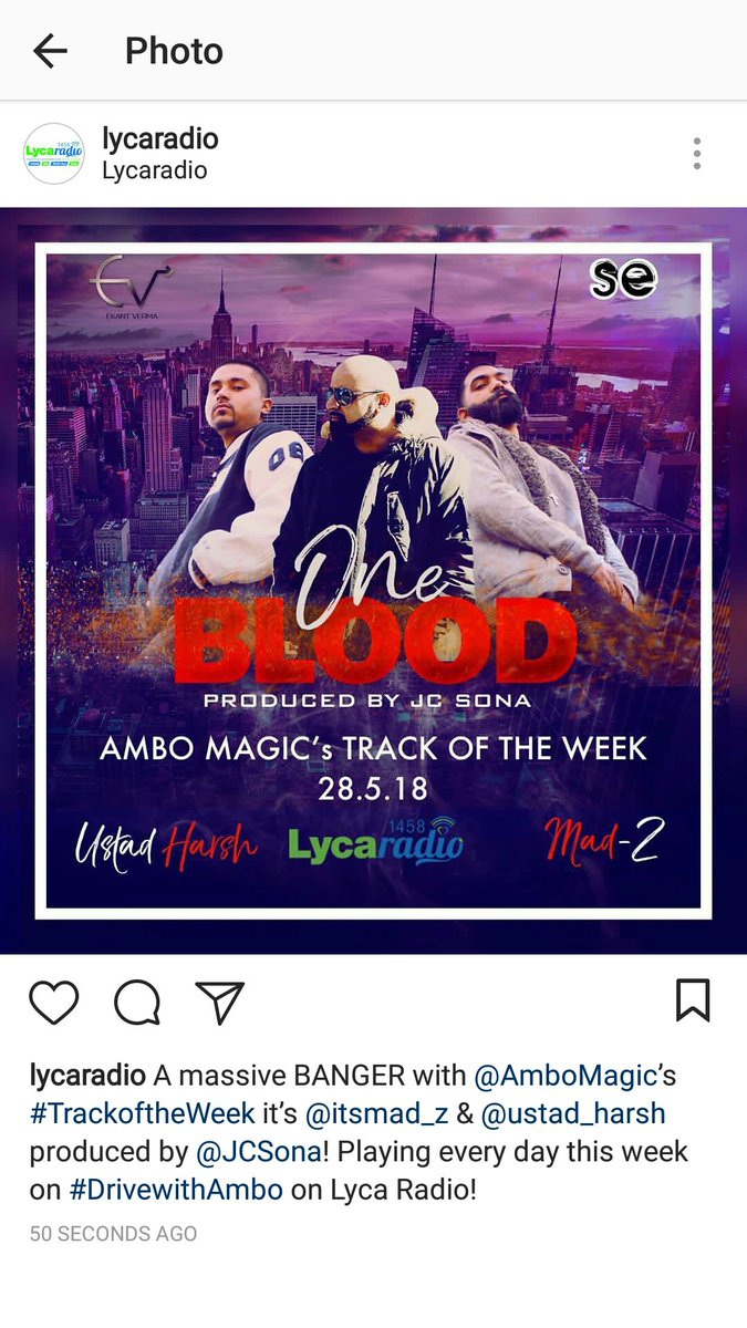 themadzofficial's tweet photo. #OneBloodremix will be on @LycaRadio1458 this week on @AmboMagic show🤘 https://t.co/UicIRu1nZF