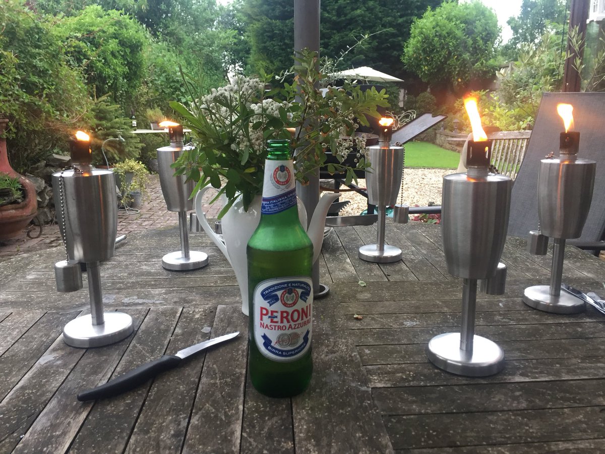 tony_gulliver's tweet photo. Mrs G doesn’t like insects that bite or they don’t like her! #SameThingReally Might have gone over the top with the Citronella Burners mind! #Better2BeSafeThanSorry https://t.co/u1L5yofSDJ