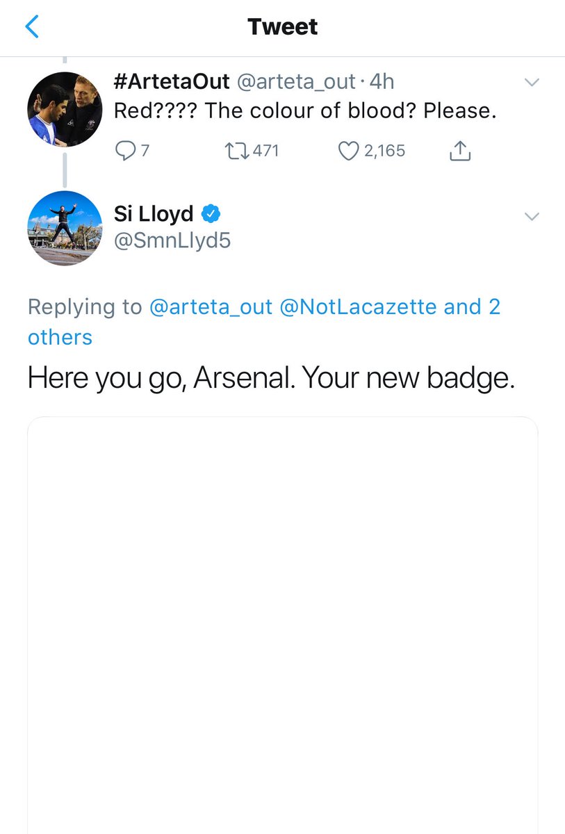 😂 The best thing you’ll see all day.

👏 The brand new <a href="/Arsenal/">Arsenal</a> badge.

📸 <a href="/SmnLlyd5/">Si Lloyd</a>