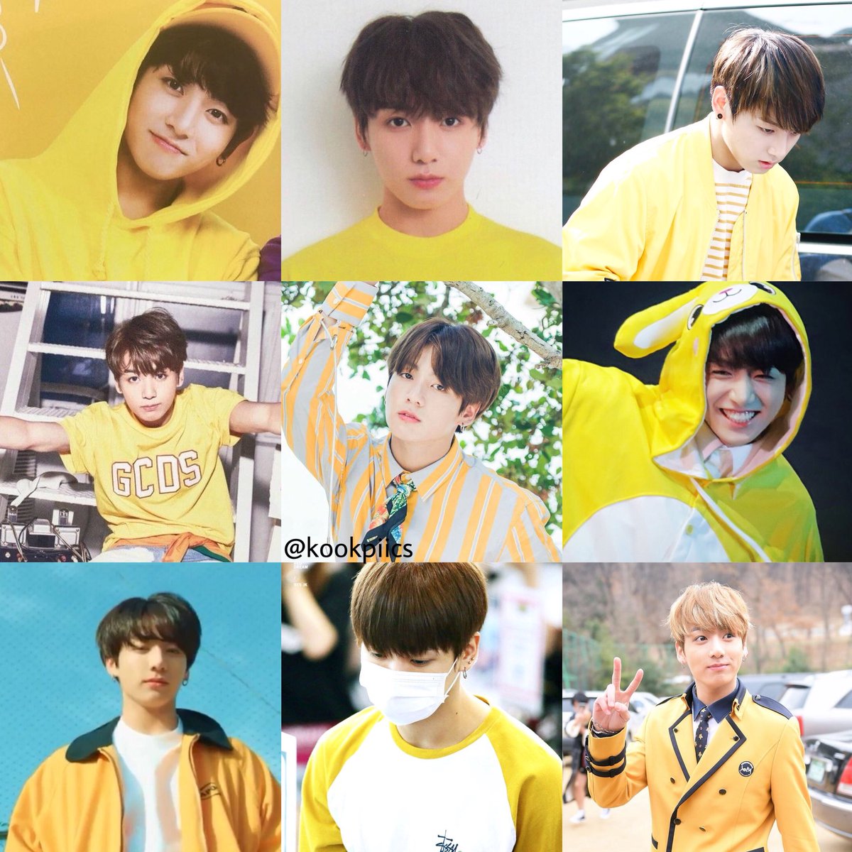 kookpiics's tweet image. jungkook in yellow