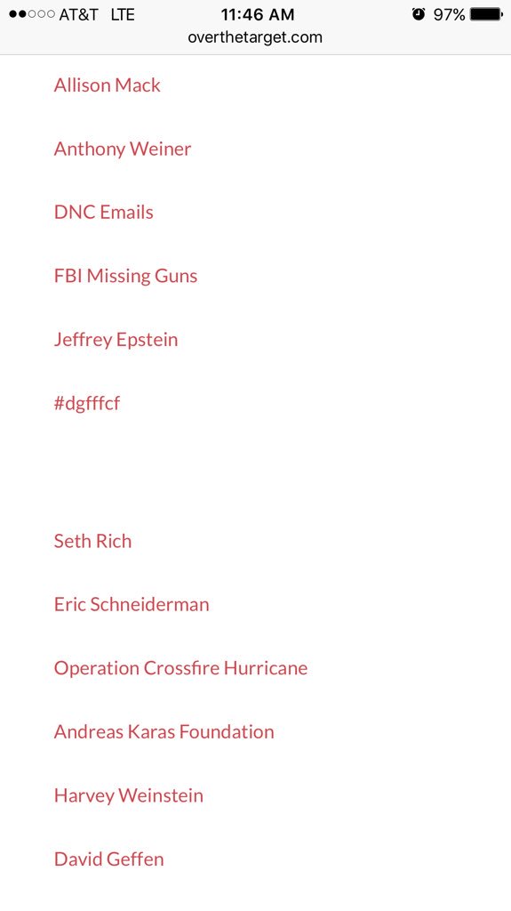 DJSlugsworth's tweet image. #OverTheTarget

Using #OpenSource #information and #critical #analysis to uncover, #explain and demystify the #news of the day

#AllisonMack
#AnthonyWeiner
#DNCMails
#FBIMissingGuns
#JefferyEpstein
#DGFFFCF
#SethRich
#EricSchneiderman
#HarveyWeinstein

overthetarget.com