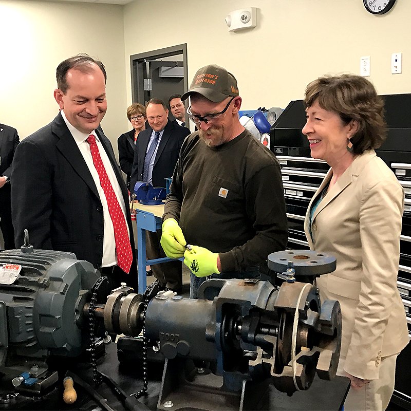Secretary Acosta on Twitter "Met students and staff in the welding