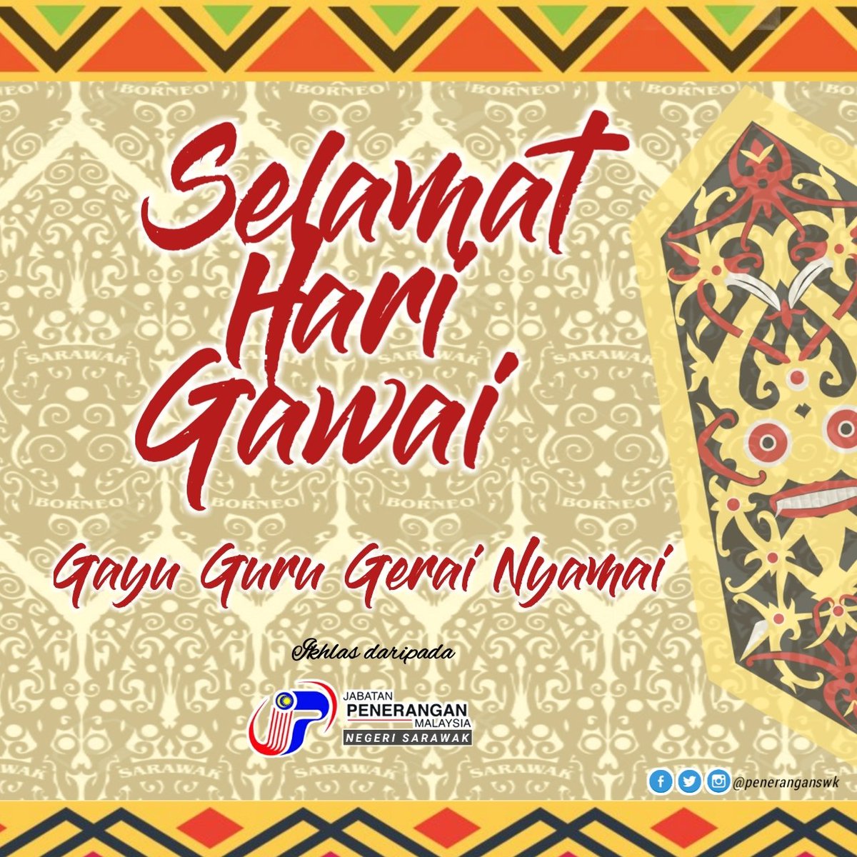 Selamat ngintu ari gawai dayak