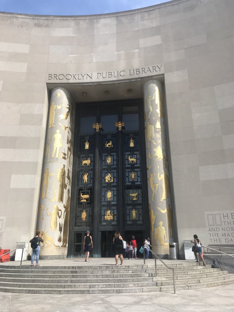 AnaEulate's tweet image. “While men have wit to read and will to know, the door to learning is the open book.&quot;

#BrooklynPublicLibrary #books