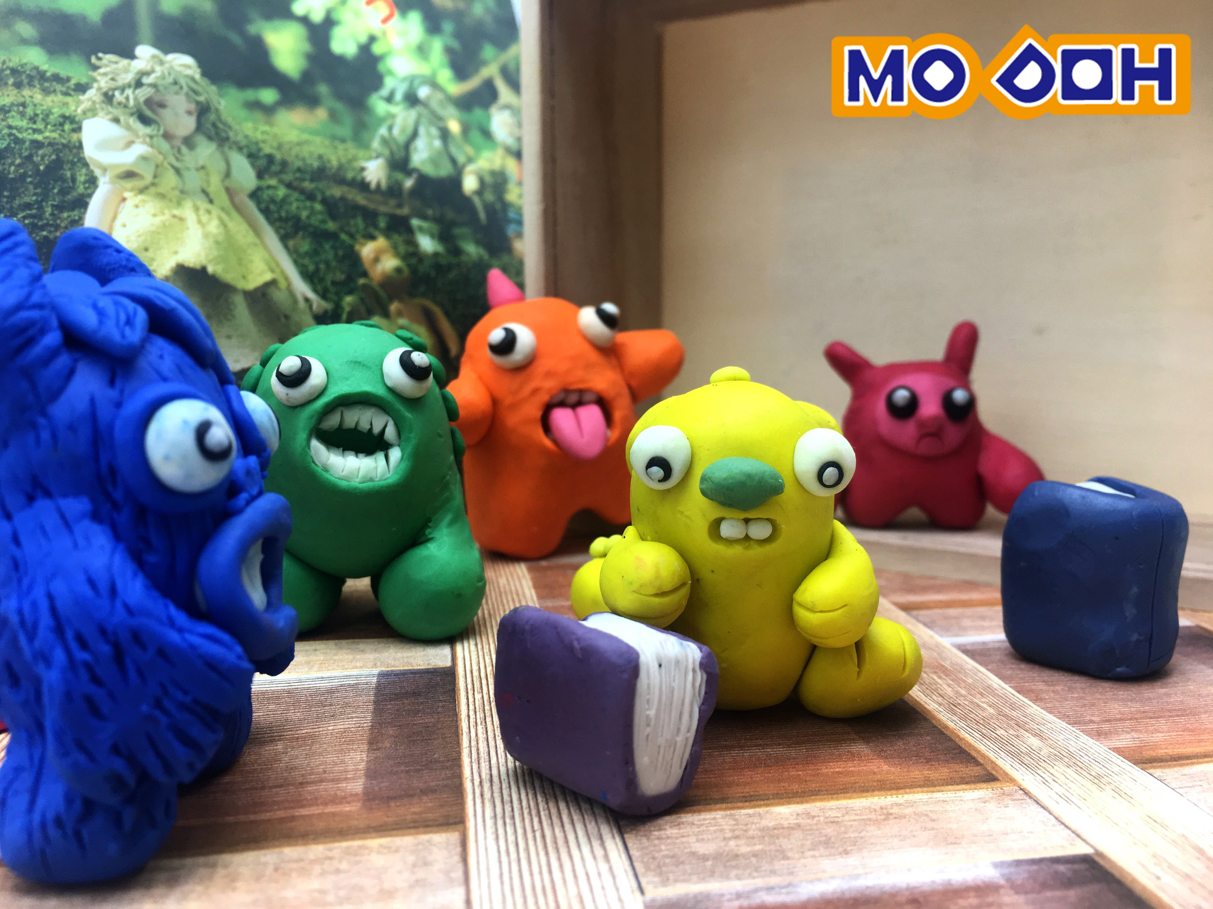 modeling clay monsters