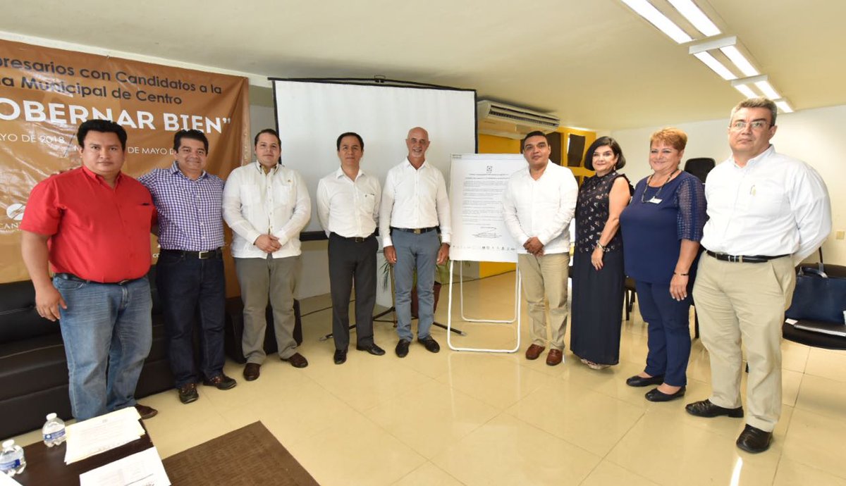 JaimeMier_T's tweet photo. En el foro "Para Gobernar Bien" que organiza el @CCET_Tabasco me comprometí con los empresarios a brindarles todas las facilidades para estimular la generación de empleo en #Centro https://t.co/vXuHRLgqwY