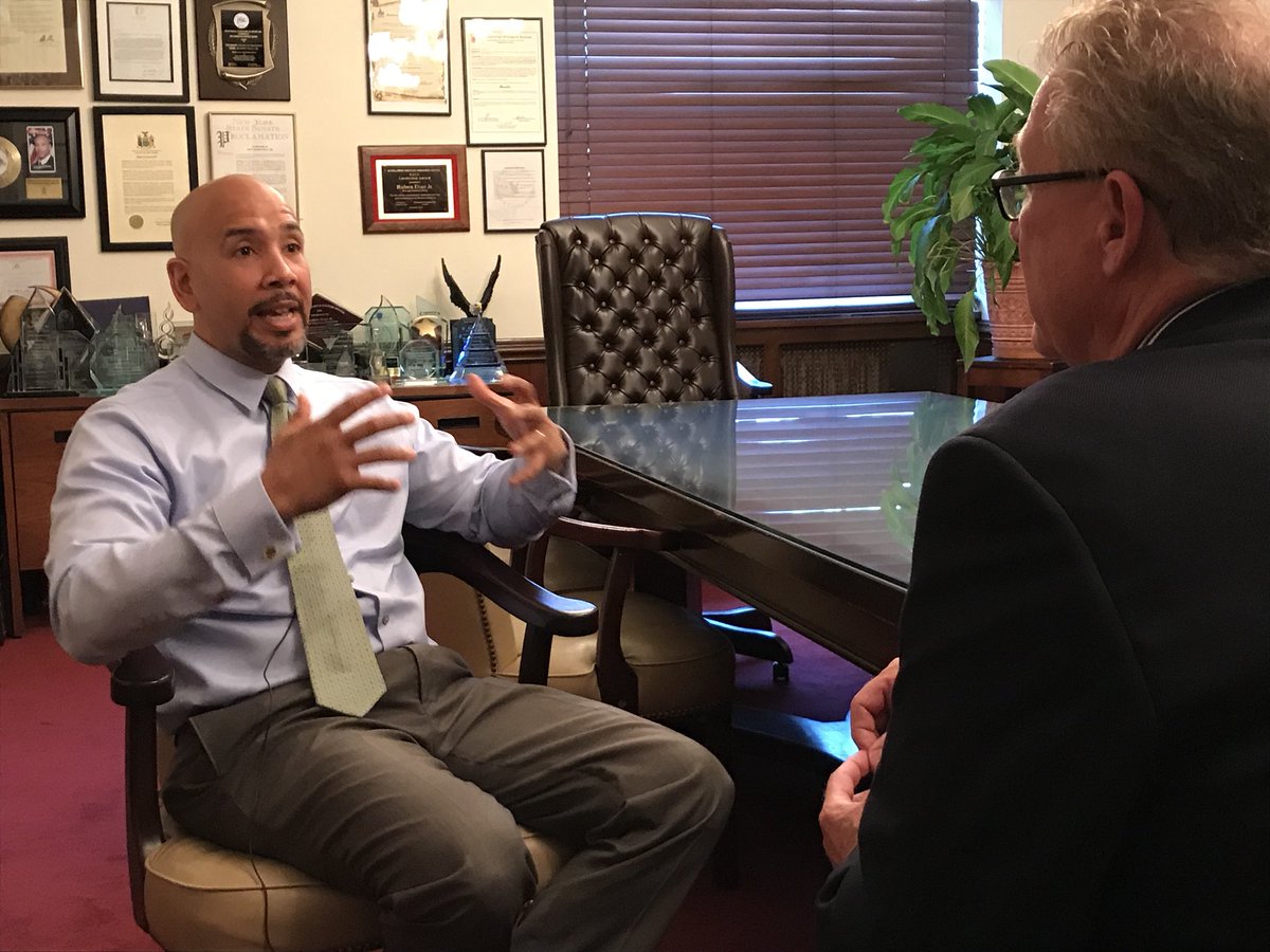 Discussing new #HurricaneMaria Death Toll study with <a href="/rubendiazjr/">Ruben Diaz Jr.</a> Latest coming up <a href="/firstatfour/">Eyewitness News 4pm</a> &amp; <a href="/abc7ny/">Eyewitness News</a>