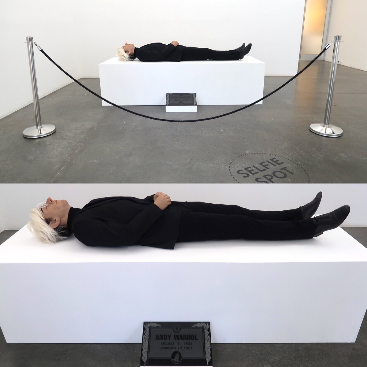 UNIXGallery's tweet image. Still feeling the long weekend? Check out the contemplative serenity of “Here Died Warhol” by @merinoeugenio at #unixgallery
.
#eugeniomerino #art #artist #herediedwarhol #andywarhol #warhol #contemporaryart #ny