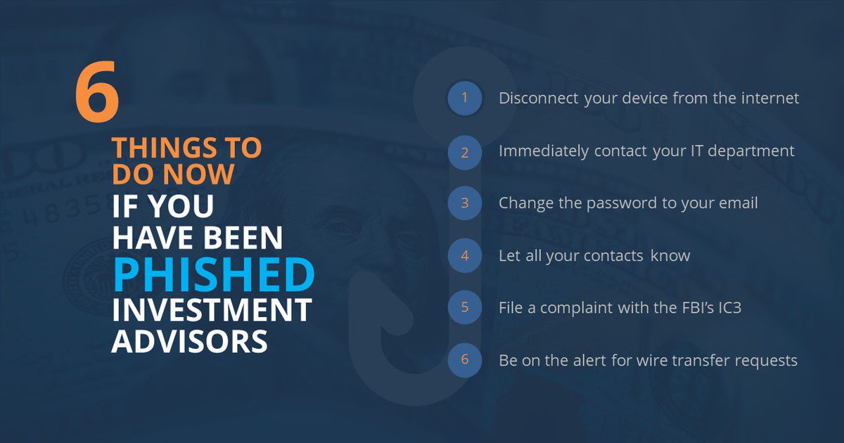 entreda's tweet photo. You've Been Phished!  Yes, it can happen to you or anyone at your firm. Here are 6 ways to respond to a phishing attack - https://t.co/mNFeTiMBxf
 
#phishing #hacking #cybersecurity #finra #sec #IC3 #entreda #cyberscore #cyberinsurance #cyberthreats https://t.co/UXvL79RJed