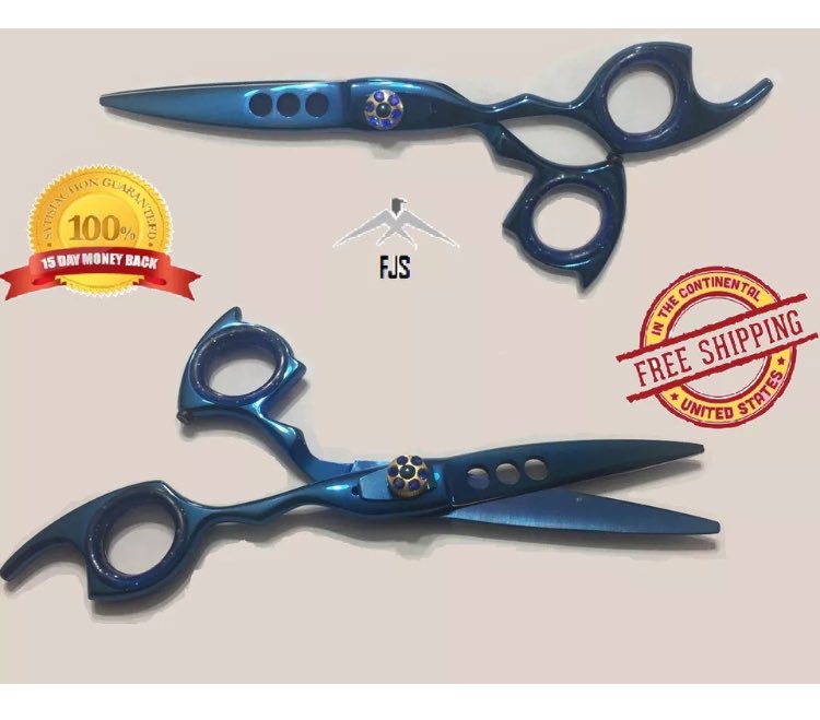 buyatfjs's tweet photo. FJS Professional 6" Beauty-Barber-Styling Shears-Scissors NEW BLUE
#BuyatFJS #FJShears #barber #shears #scissors #bestshear #sales #newproduct #japanesesteel #jewelry #PFedgez #barbershop #barberconnect #barbados #barberia #Bmore #Bmorestylist
https://t.co/MW42RoPP3W https://t.co/qiGOu21Kt5