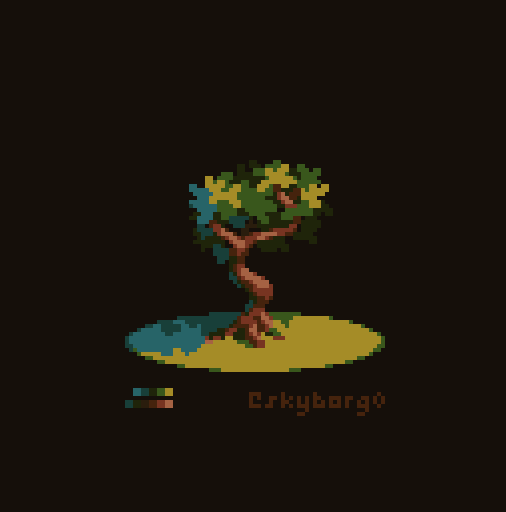 skyborg0's tweet image. A twisty little #pixelart tree.
#fnt24 palette by @nofiltercigs!
#pixel #art #digitalart @aseprite #aseprite