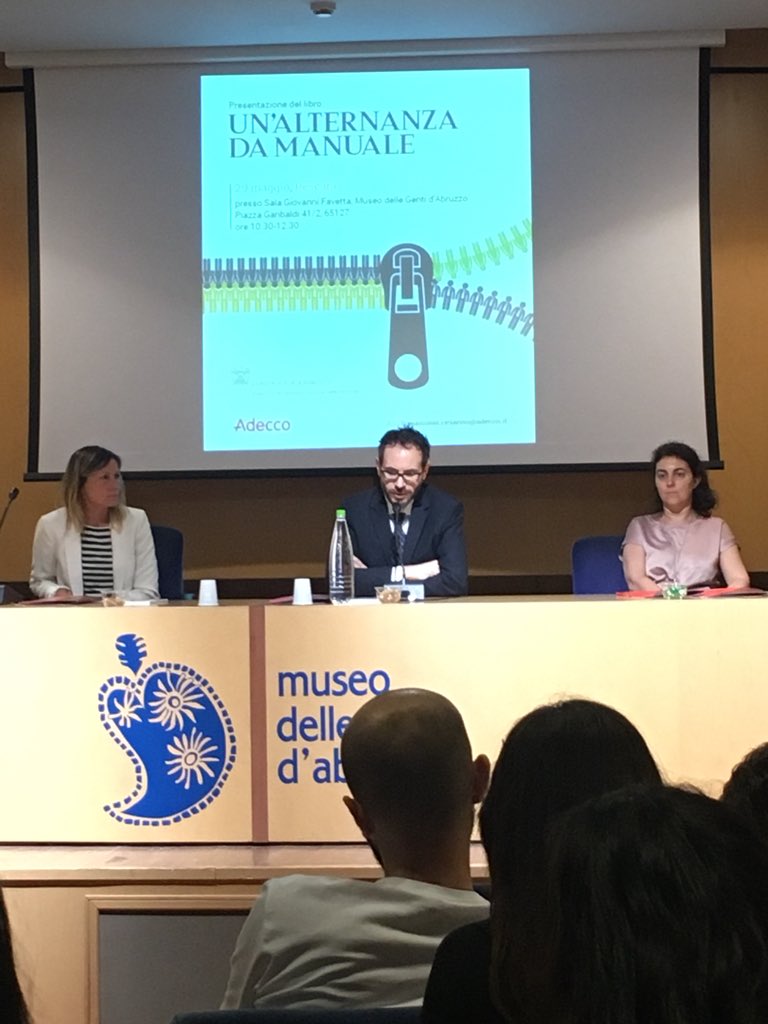 AgostinisCarla's tweet photo. Oggi presentazione del libro Un’alternanza da Manuale#il Manuale dell’alternanza#Museo delle Genti d’Abruzzo Pescara#Confindustria Chieti Pescara @FebboRaff @LupiMariangela @SeryDeRi @salernojessica5 @cesarino_m @Lucazama #WSRIA https://t.co/Ka2r7aZ0xX