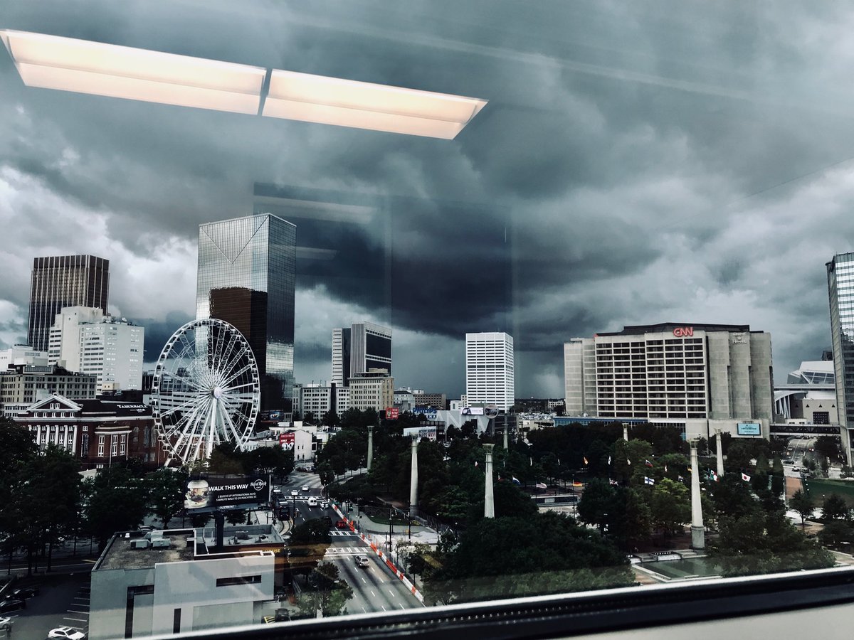anthonymrt2000's tweet image. View from the #Atlanta office today. #creepy #storms