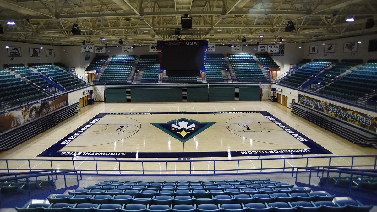 Uncw Basketball On Twitter The Home Court Is Looking Pretty Sweet Following An Early Summer Makeover The Rock Will Be Bouncing Again Soon In The Home Of The Six Time Caa Champions Wingsup Https T Co P0zctvmjoy