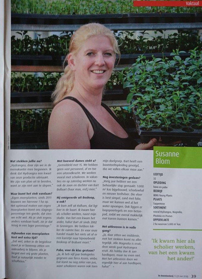 Vorige week geïnterviewd door het vakblad <a href="/DeBoomkwekerij/">De Boomkwekerij</a>! Bedankt voor het leuke stukje!