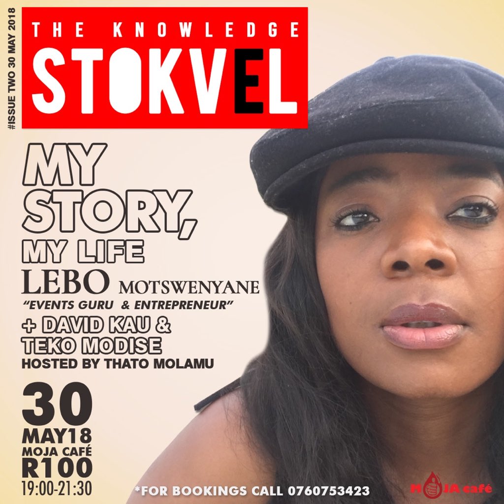 MagnificentComs's tweet image. Catch Event Guru &amp;amp; Entrepreneur .@LeboMotswenyane live at .@MojaCafe tomorrow .

Investment fee: R100

For bookings :076 075 3423

#TheKnowledgeStokvel #eventplanner #eventmanagement #events #businesswoman #entrepreneur #entrepreneurship #blackbusiness #knowledge
