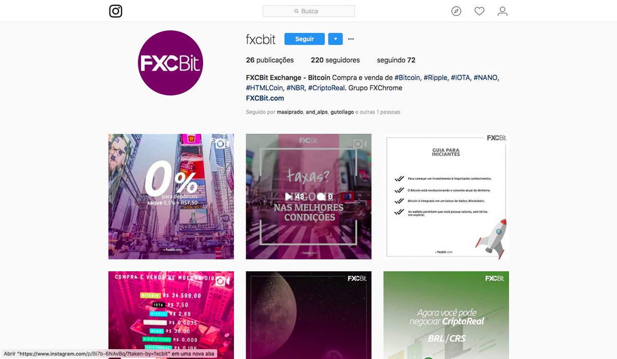 FXCBit's tweet photo. Da uma conferida no nosso Instagram > https://t.co/stKhVKz2TB https://t.co/y9e9cYNLuA