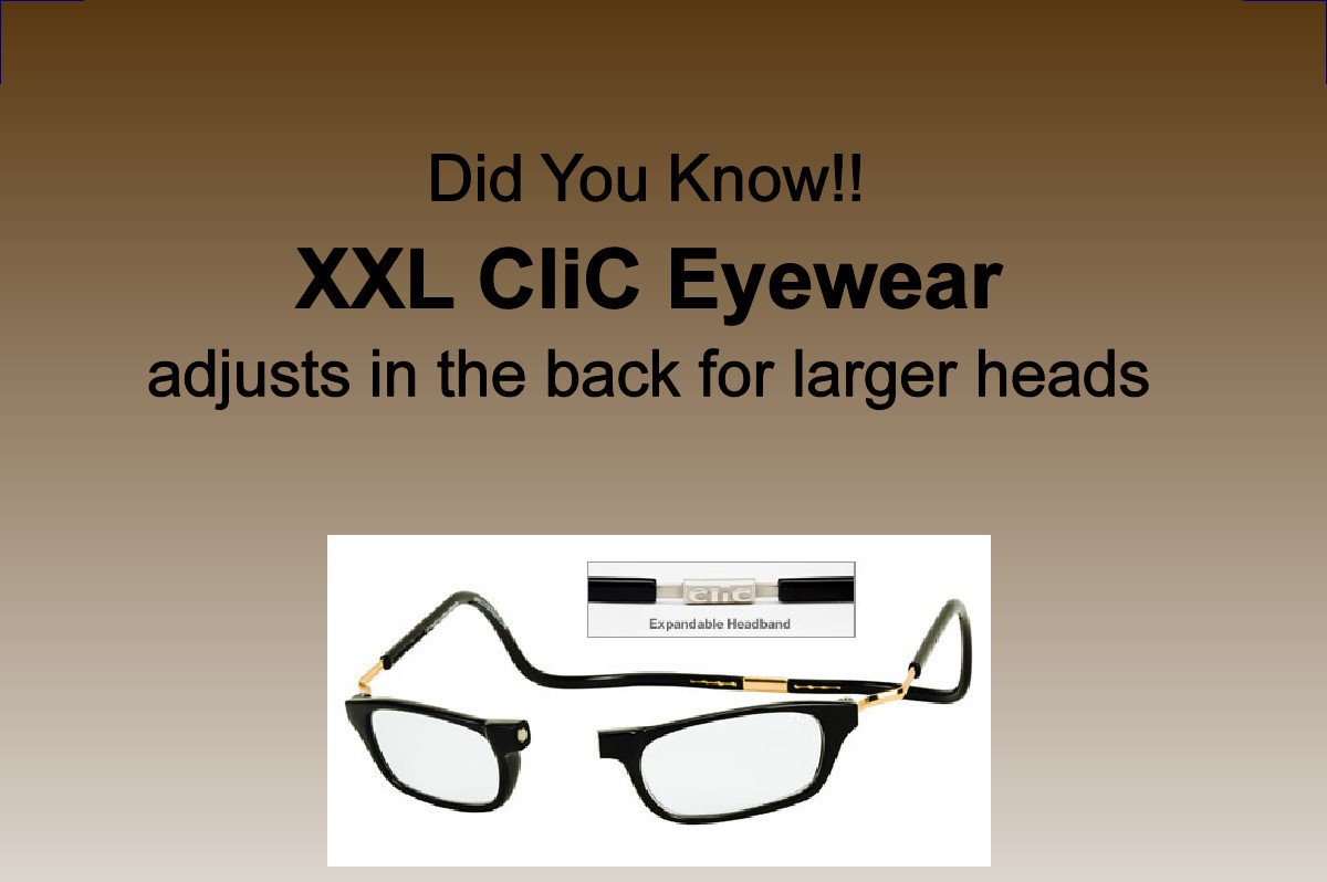 ImpulseEyewear's tweet photo. CliC XXL/Expandable all widen at the back of the head band.
https://t.co/zLZI8iLE12 #clic #impulseclics #fatheads #xxl #expandable #reader #readers #click #magnifier #magnet #neverlose #stpete #sunshinestpete #stpetersburg #florida #local #localshop #neighborhood #drmlking https://t.co/XEHHUxxk0E
