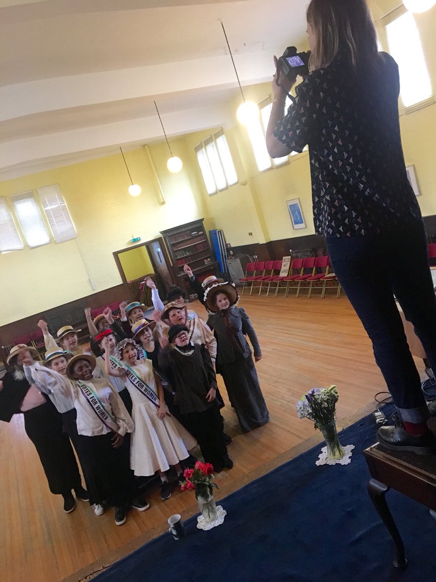 Brass Budgie member @grace_ludlam doing some fantastic work today with Raised Voices!