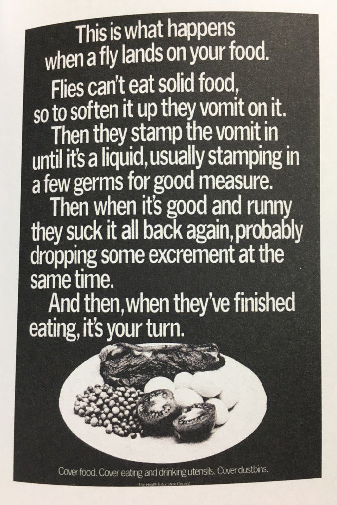 Government advertising at its best. Copywriting by Mike Coughlan. 

In Hegarty on Advertising