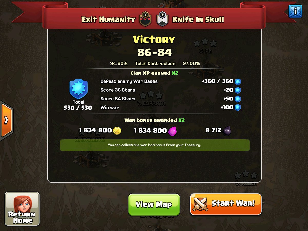 Well played @KiS_coc definitely a fun and nail biting war!
