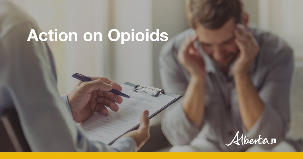 YourAlberta's tweet photo. The Minister’s Opioid Emergency Response Commission’s term has been extended for 18 months so it can continue building on its life-saving work to help Albertans affected by the opioid crisis receive needed services: https://t.co/dHO6RXv8Yx #abhealth https://t.co/x5kU5voofr