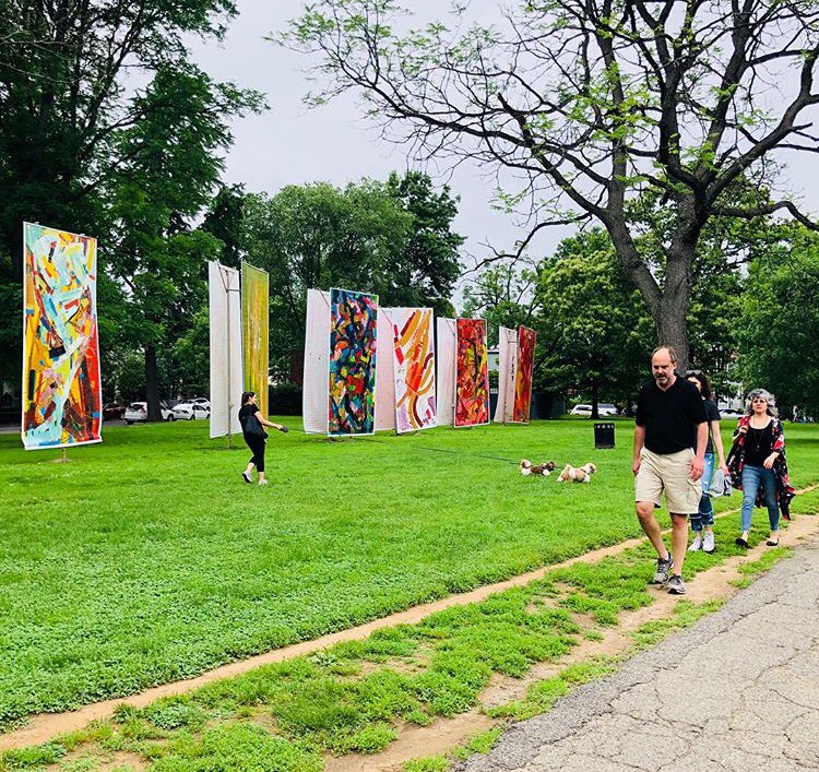 DCDPR's tweet photo. This is the last week to catch @kiriljeli wonderfully colorful and enormously beautiful #TheOrangeStep in Rose Park Georgetown. https://t.co/BOBluYkh7b #DCArt #FreeEvents https://t.co/MeLKft2KZy