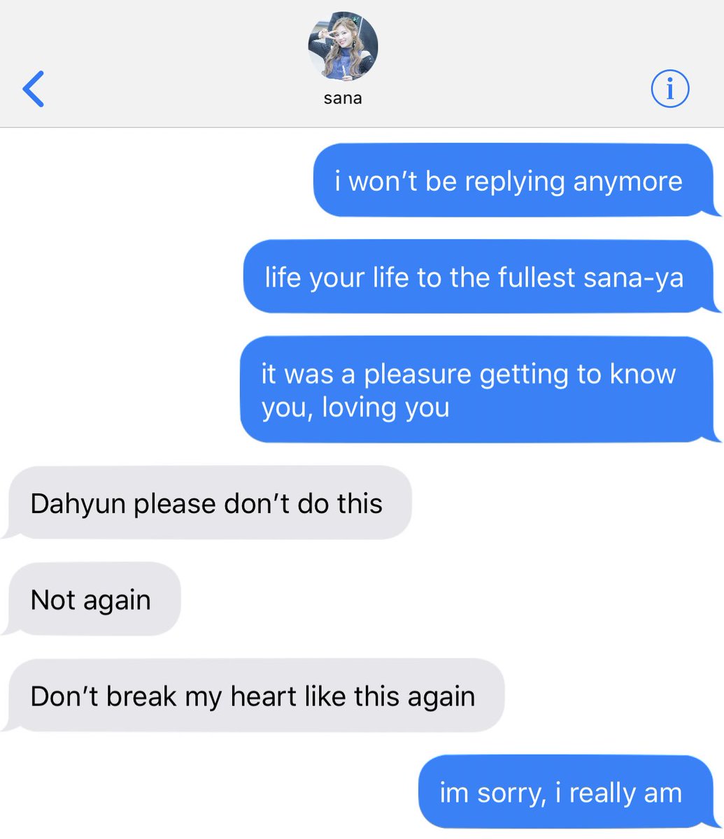 I should just end the story here, right? since not all stories have happy endings?