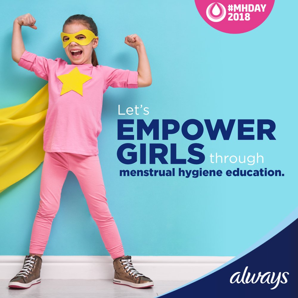 "La educación me da súper poderes”. 
Día Internacional de la Salud Menstrual.