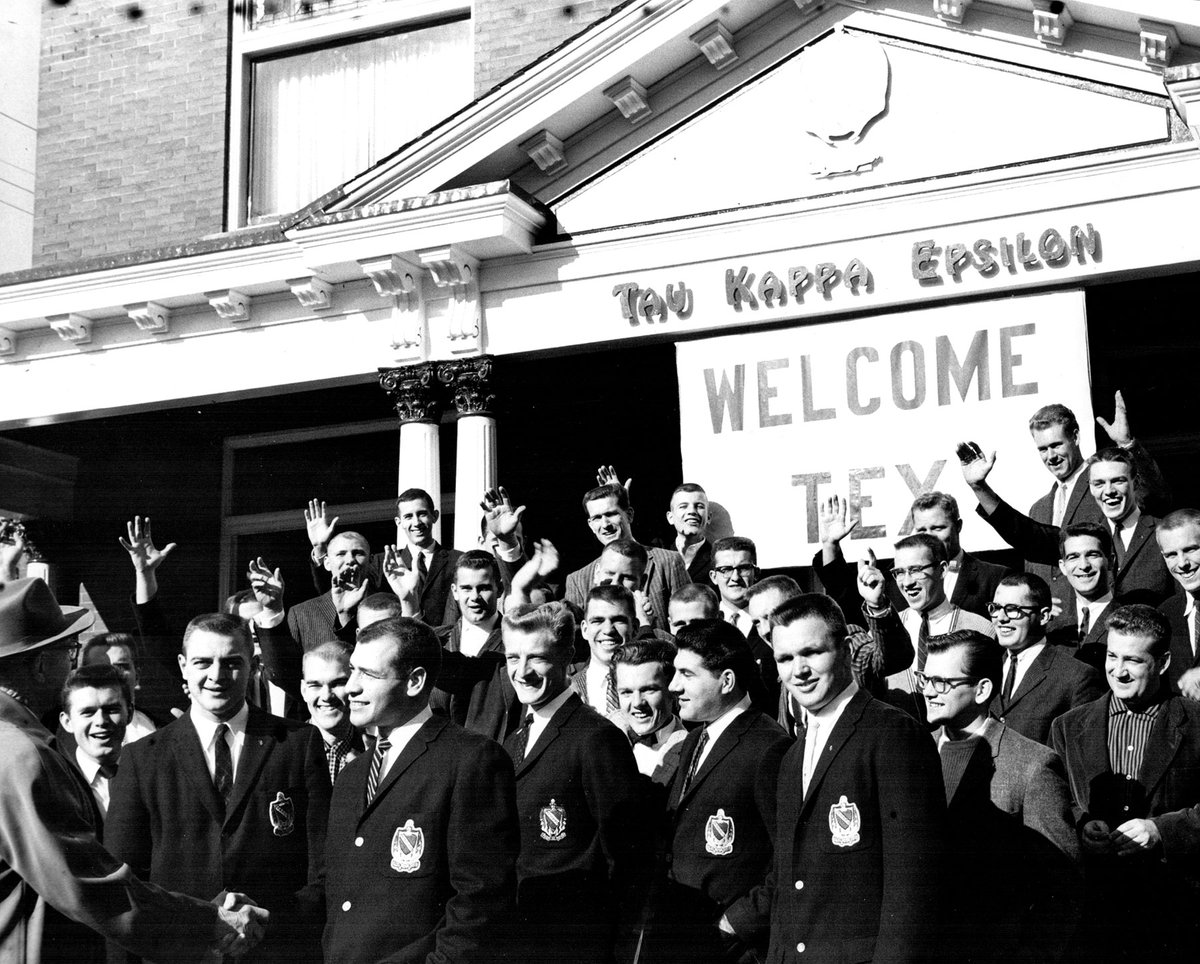 On This Day 1959: <a href="/TKEZetaOmega/">TKE ZΩ - CalU</a> at California University of Pennsylvania was founded. Tekes welcome arrival of PGP Tex Flint to post-installation instruction.