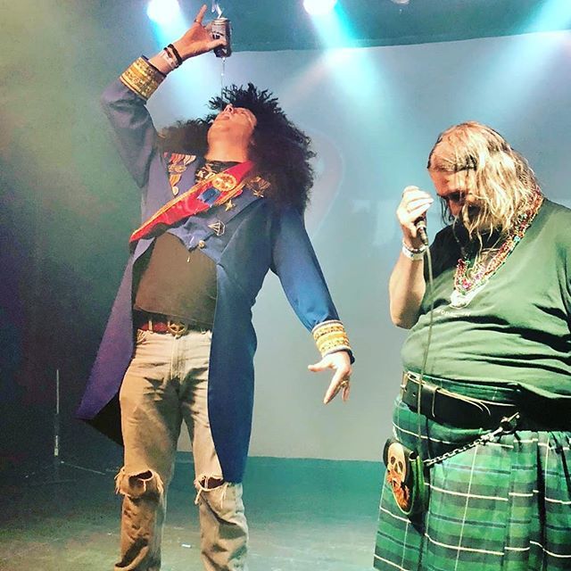 Ehrencongdon's tweet photo. This picture, sums up my Saturday night perfectly.  Thanks @audiospaceship for documenting my downfall.  #usairguitar #FriedrichVonAirenberg https://t.co/W797u0TXte https://t.co/8ZioxYUJpm