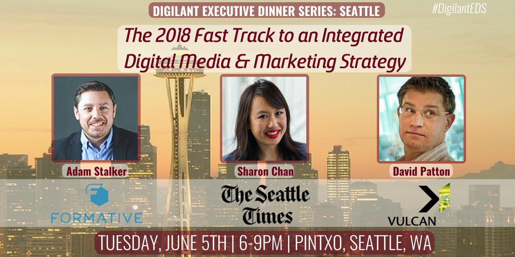 Digilant_US's tweet photo. In just 1 week, #Seattle's top #marketers gather at @pintxoseattle for an exclusive panel on #integrateddigital over complimentary dinner &amp; drinks. 🍽️🍷

Reply here or contact us at info@digilant.com if interested in attending. #DigilantEDS https://t.co/3hUgmLQTQg