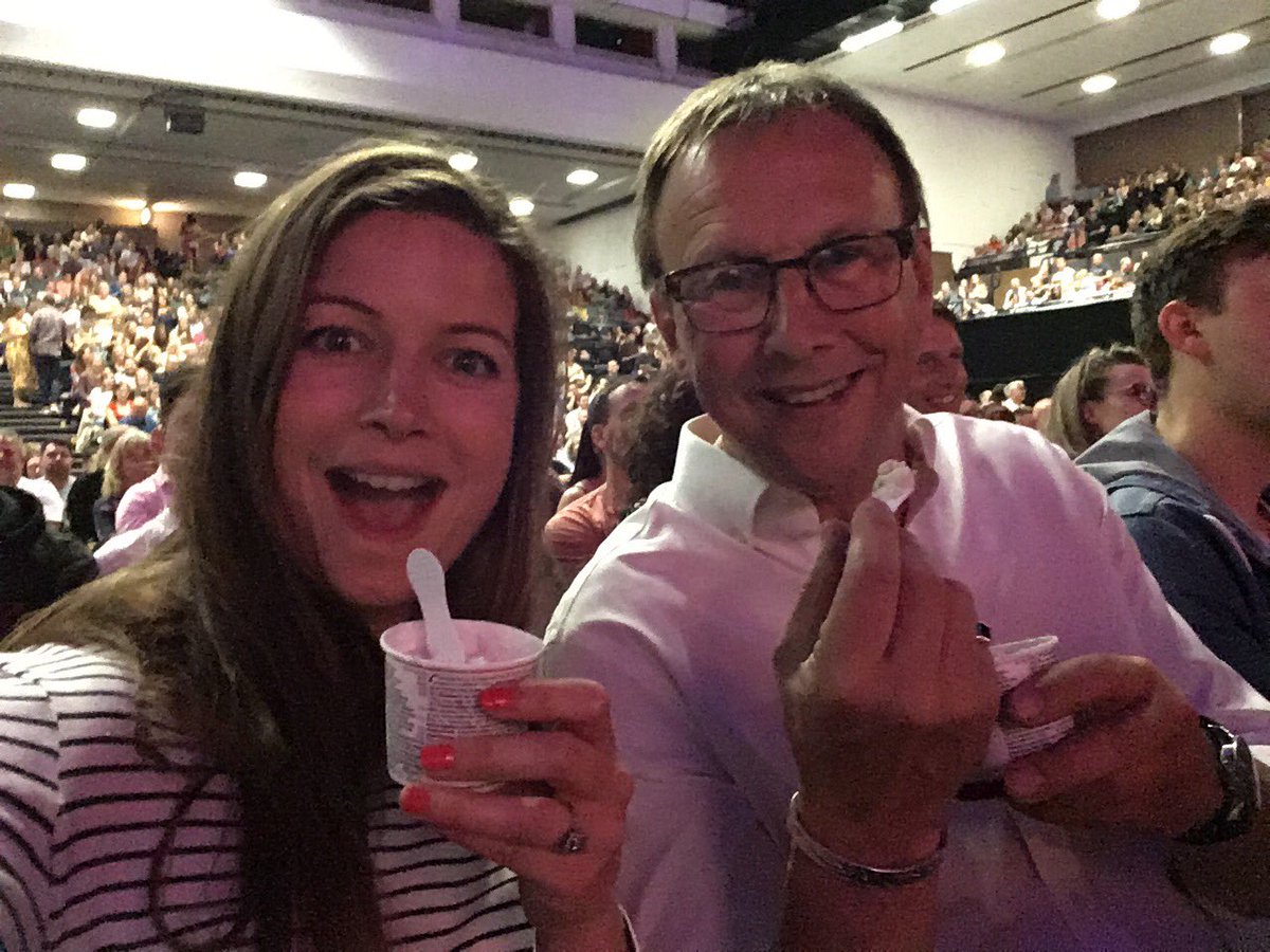 katieplonk's tweet photo. Thank you @McInTweet and @BrightonCentre *inserts hazard lights* for a very funny evening. Both my Dad and I thought you were "Amazing and totally awesome - wooooooo 🇺🇸"  AND we're actually from Storrington too! ☺️😘#michaelmcintyre https://t.co/hJcUgbV0Hf