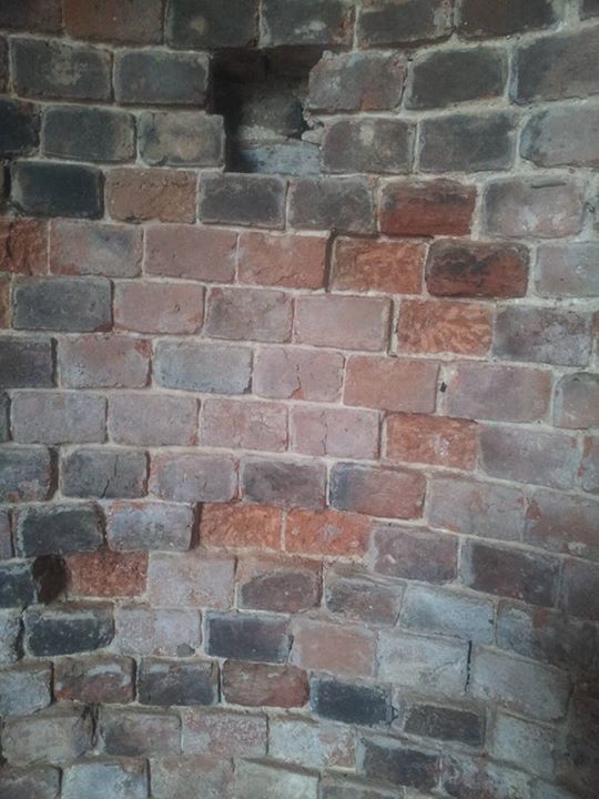 Brickwork in the fireplace badly decayed because of brick spalling: caused by cement pointing being applied to old bricks ift.tt/1bLeAFf