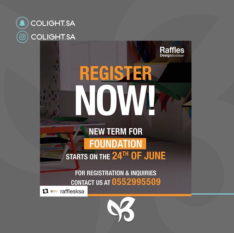 Colight_sa's tweet photo. Summer has begun and it’s time to start planning for the future, and most of all, to have fun! Join our Foundation program right after Ramadan so that in September you’ll be free #rafflesksa #studydesignriyadh #riyadh #designschoolriyadh #fashiondesign #interiordesign https://t.co/2isBsXKxgq