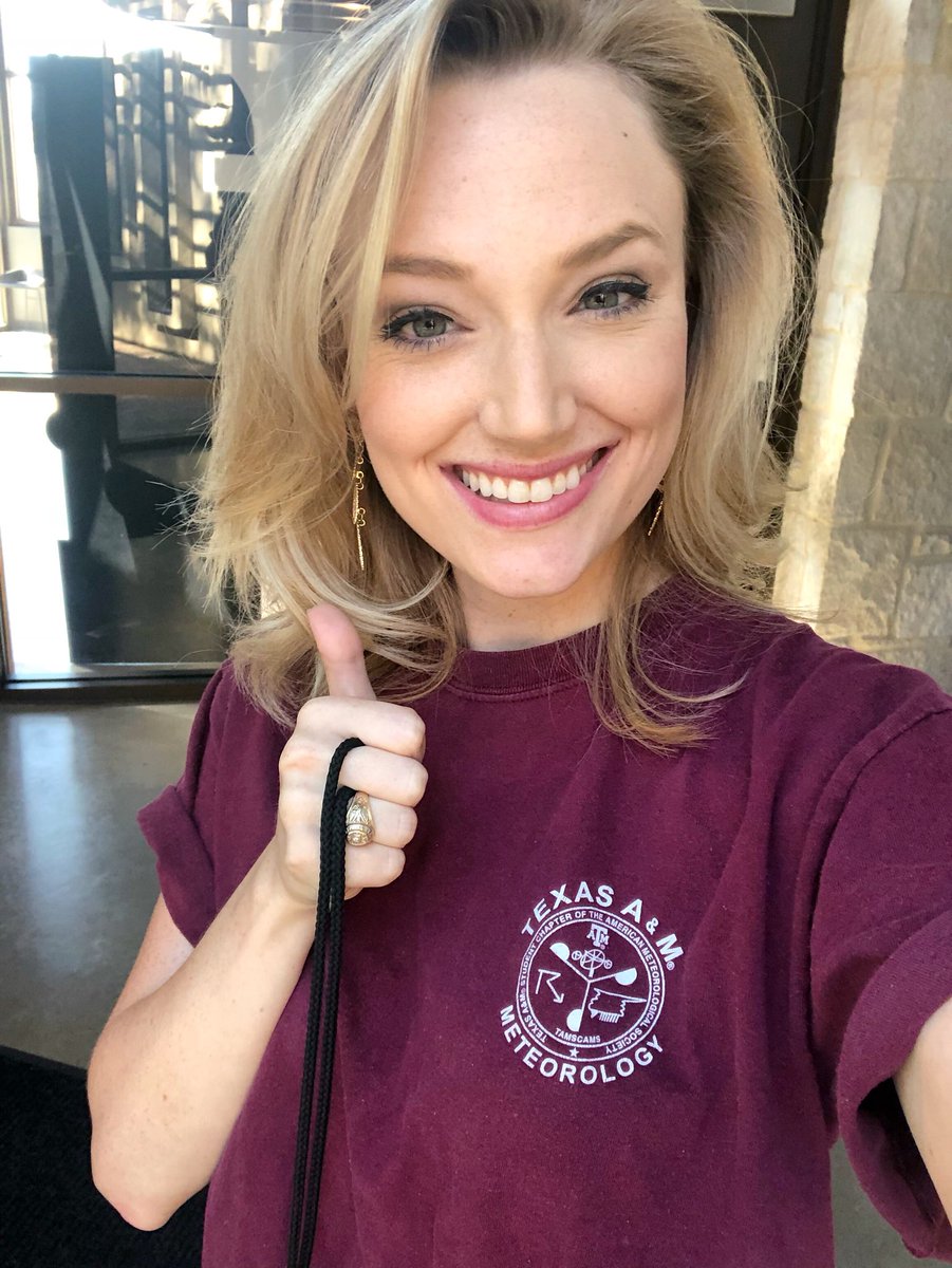 Sarah Spivey (@sarah__spivey) on Twitter photo Reppin’ my alma mater at work today!
Grateful for <a href="/TAMU/">Texas A&M University</a>, <a href="/TAMUMeteorology/">TAMU Meteorology</a>, and the faculty that encouraged my love for weather.
Gig ‘Em!!! #Whoop Reppin’ my alma mater at work today!
Grateful for <a href="/TAMU/">Texas A&M University</a>, <a href="/TAMUMeteorology/">TAMU Meteorology</a>, and the faculty that encouraged my love for weather.
Gig ‘Em!!! #Whoop