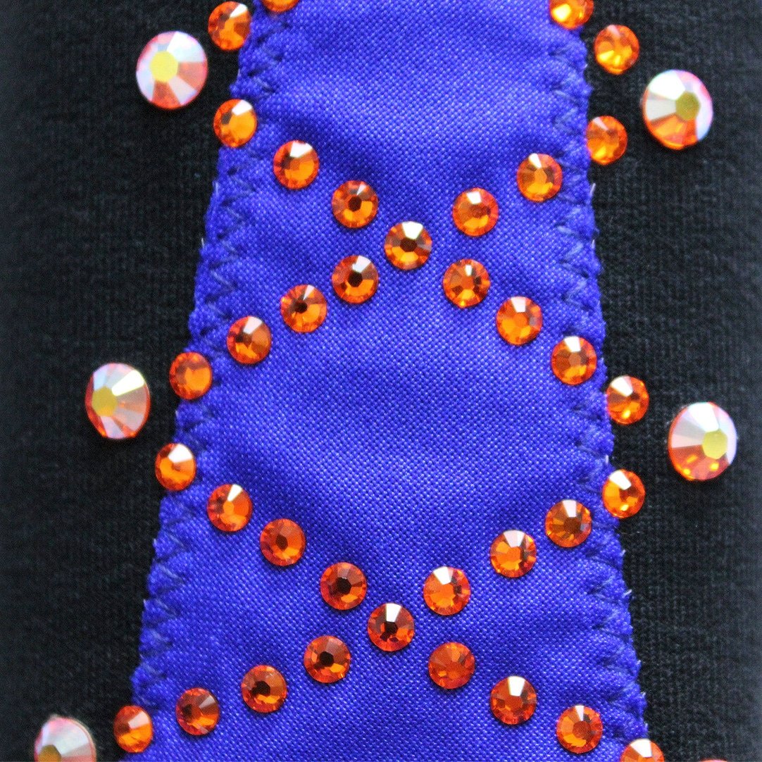 Custom crystal rhinestone pattern work on a sleeve. #fashion #fashionista #fashiondesigner