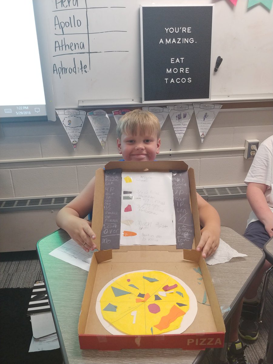 BogdasBrainiacs's tweet image. Pizza Hut? Or..... Pizza Fractions?! #mathisfun #makingmathreal #realworldmath #mathiseverywhere #welovemath