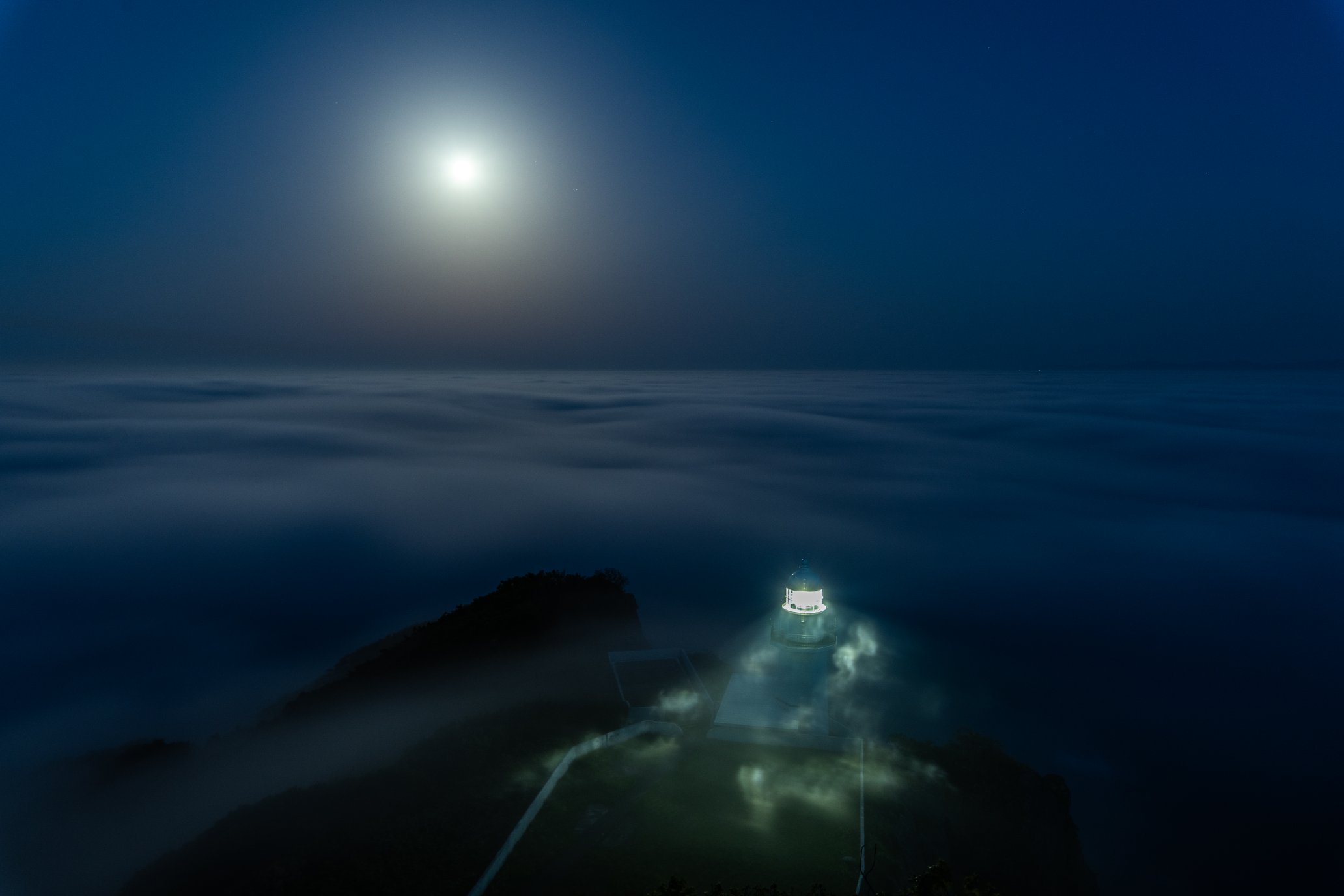 Cgじゃないの 北海道室蘭の地球岬で偶然撮れた幻想的な雲海写真 話題の画像プラス