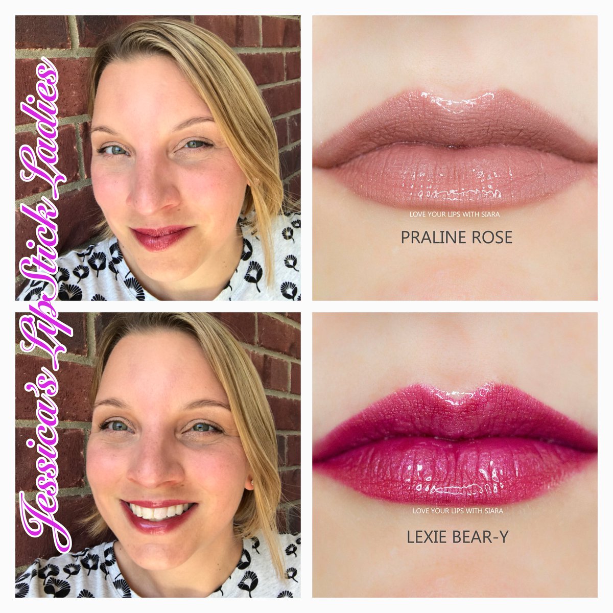 Layer! Love the purple in Lexie bear-y but wanted it toned down a bit today and my water line not as obvious 1. Praline Rose 2.lexie bear-y 3.lexie bear-y #lipsense #layerlipsense #lexiebeary #pralinerose #momglam #boymom #momof3 #jessicaslipstickladies #glutenfreemakeup