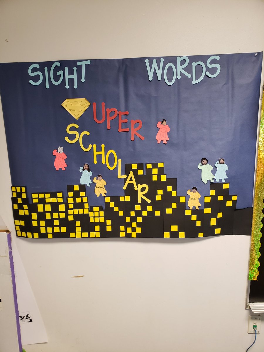 MGabe2016's tweet photo. SIGHT WORD Super Scholar list is growing. They know all of their sight words. Woooo #ReadyForFirst #KinderTeacher #FirstYearTeacher #Proud https://t.co/7XUQmL3mDO