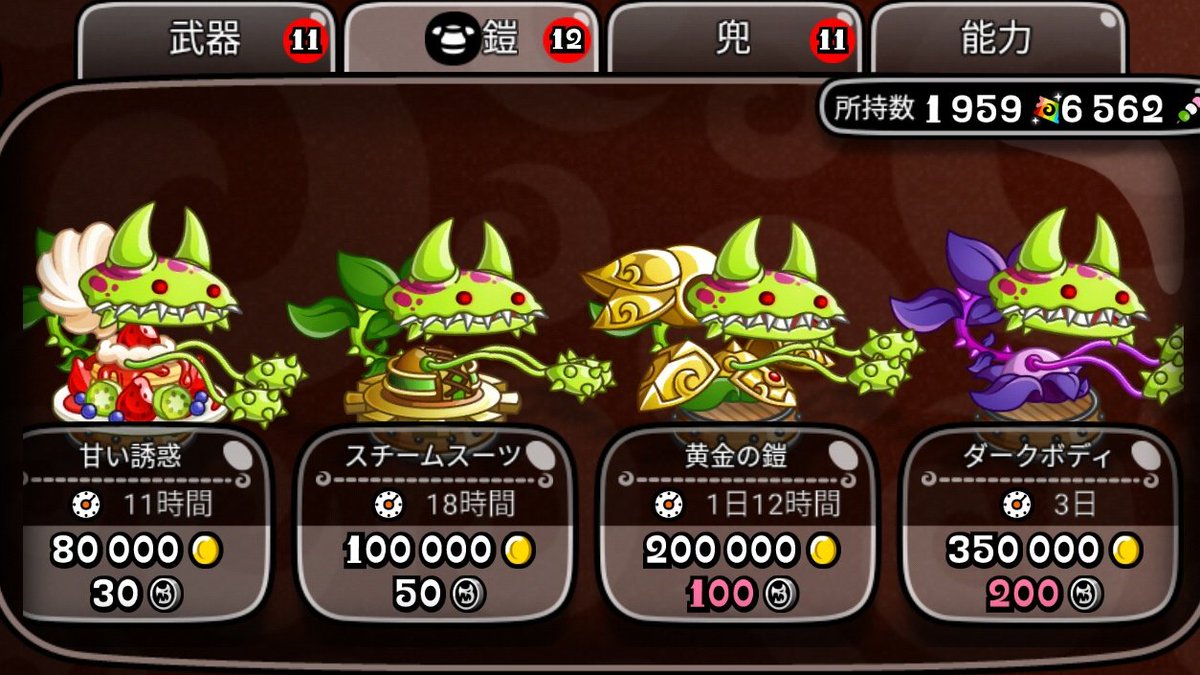 サン 裸クレイジーフラワーの全装備のコスト 城ドラ 城とドラゴン クレイジーフラワー クレフラ 検証