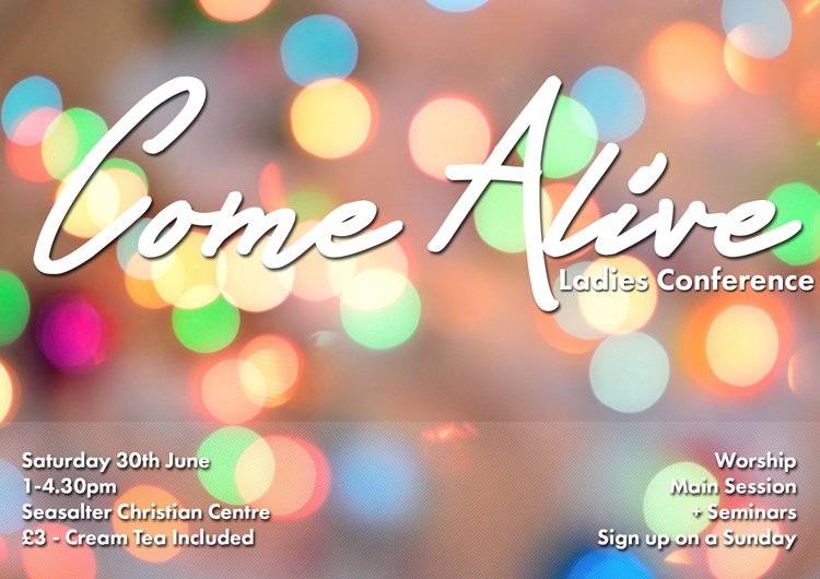 St_Alphege's tweet photo. We are so excited about 'Come Alive', our upcoming Ladies Conference!

As ladies we will gather to worship, hear from speakers + enjoy cream tea. We will  explore stepping into all that God has for us and 'come alive' in our faith.

Tickets available Sunday mornings - £3 each. https://t.co/qc2wCeMZGe